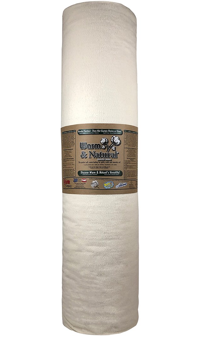 The Warm Company Warm &#x26; Natural 45&#x22; x 40 YD Cotton Batting - Premium Quilting &#x26; Crafting Batting, Ideal for Quilts, Sewing &#x26; More