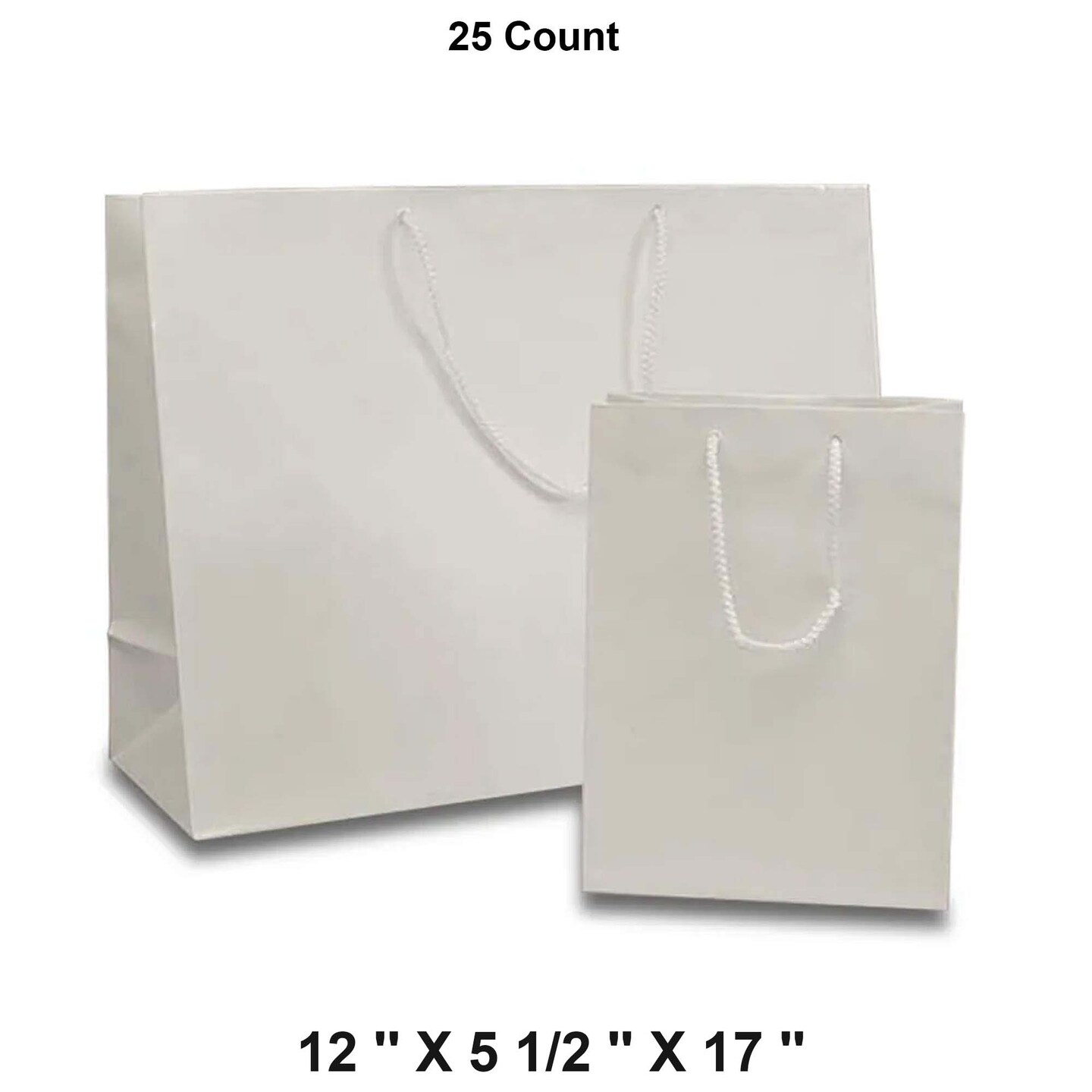 Colored Glossy Euro Totes 12&#x27;&#x27; x 5 1/2&#x27;&#x27; x 17&#x27;&#x27; for Jewelry and Gifts