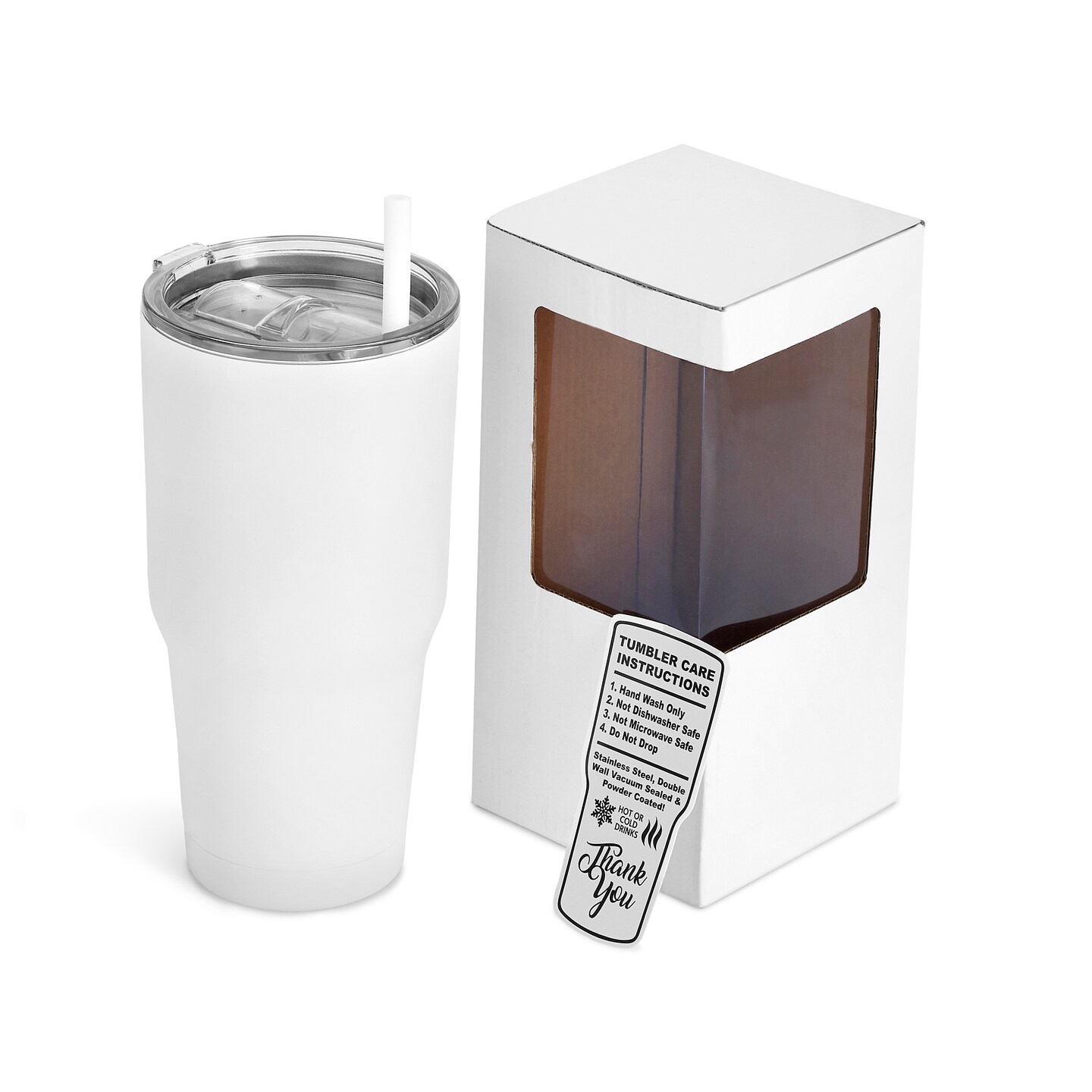 Makerflo 30 oz Powder Coated Tumbler and Handle Sold Separately ...