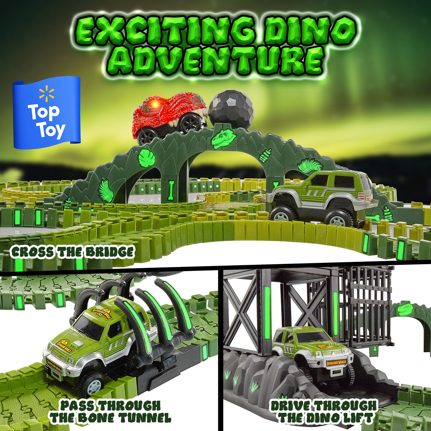 USA Toyz Dinosaur Track STEM Set Toy