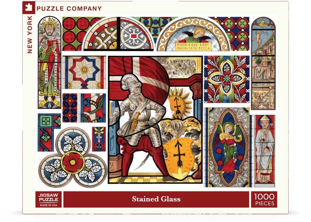 New York Puzzle Company Stained Glass 1000 Piece Piece Jigsaw Puzzle