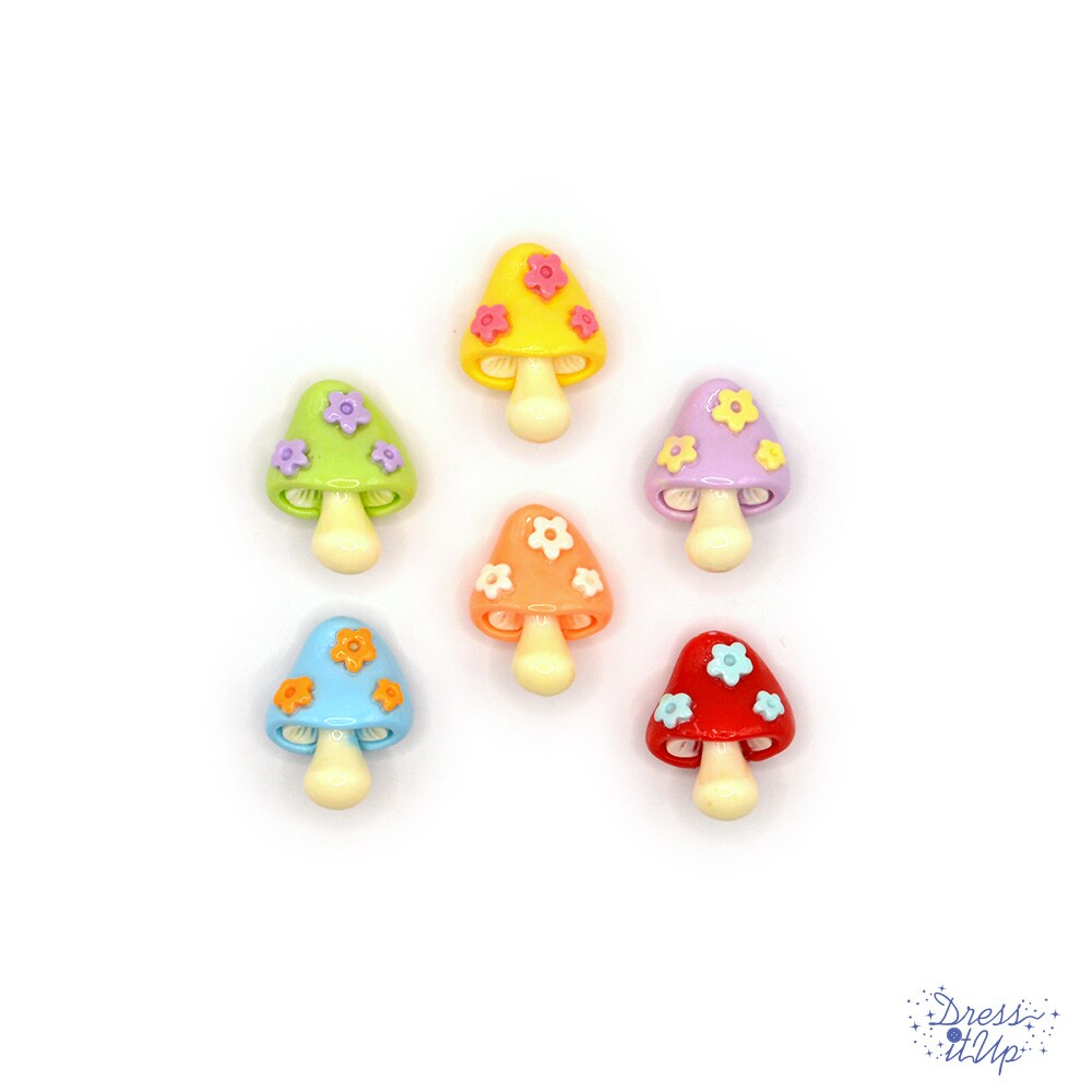 Dress It Up Button Shop Magic Mushroom