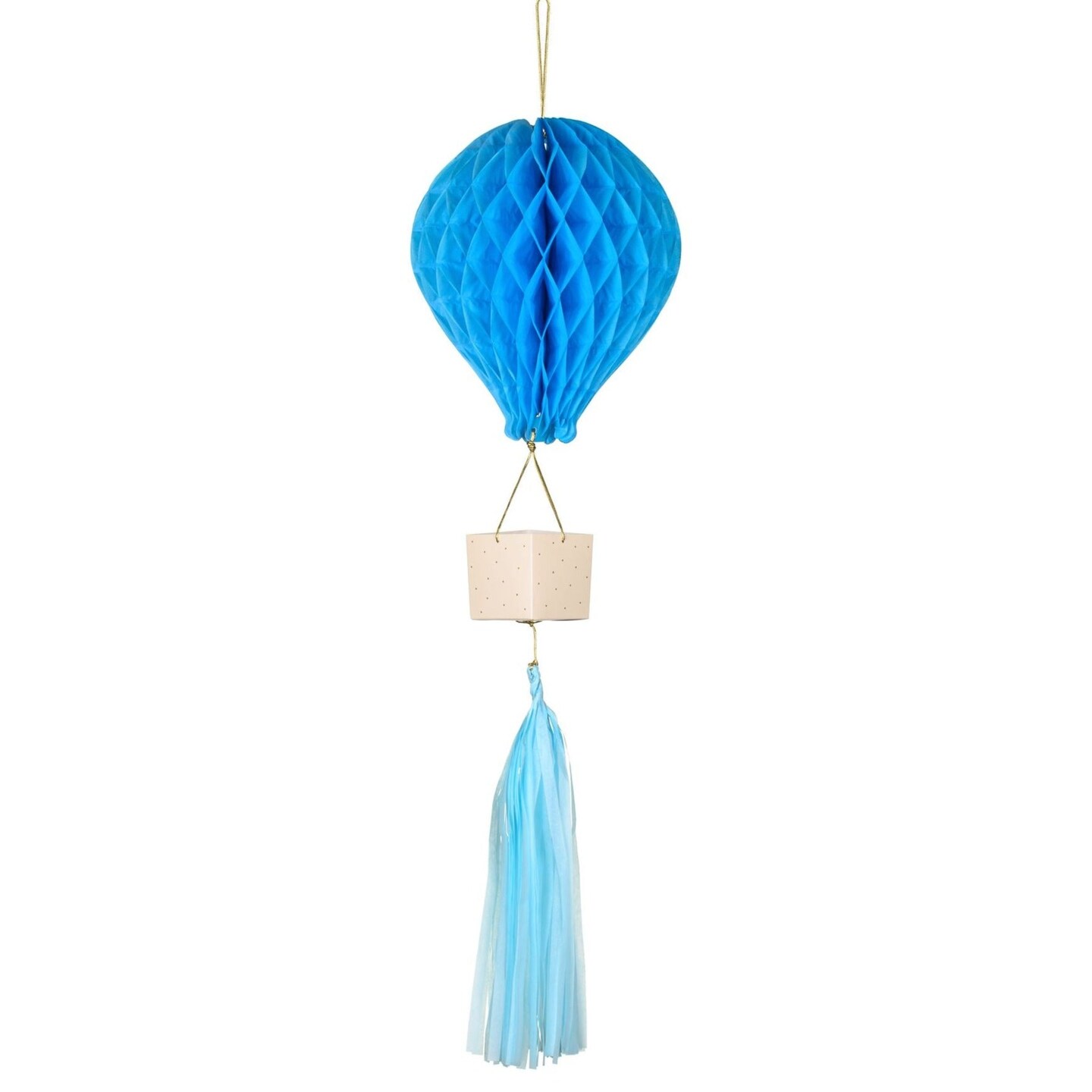 BLUE HONEYCOMB HOT AIR BALLOON