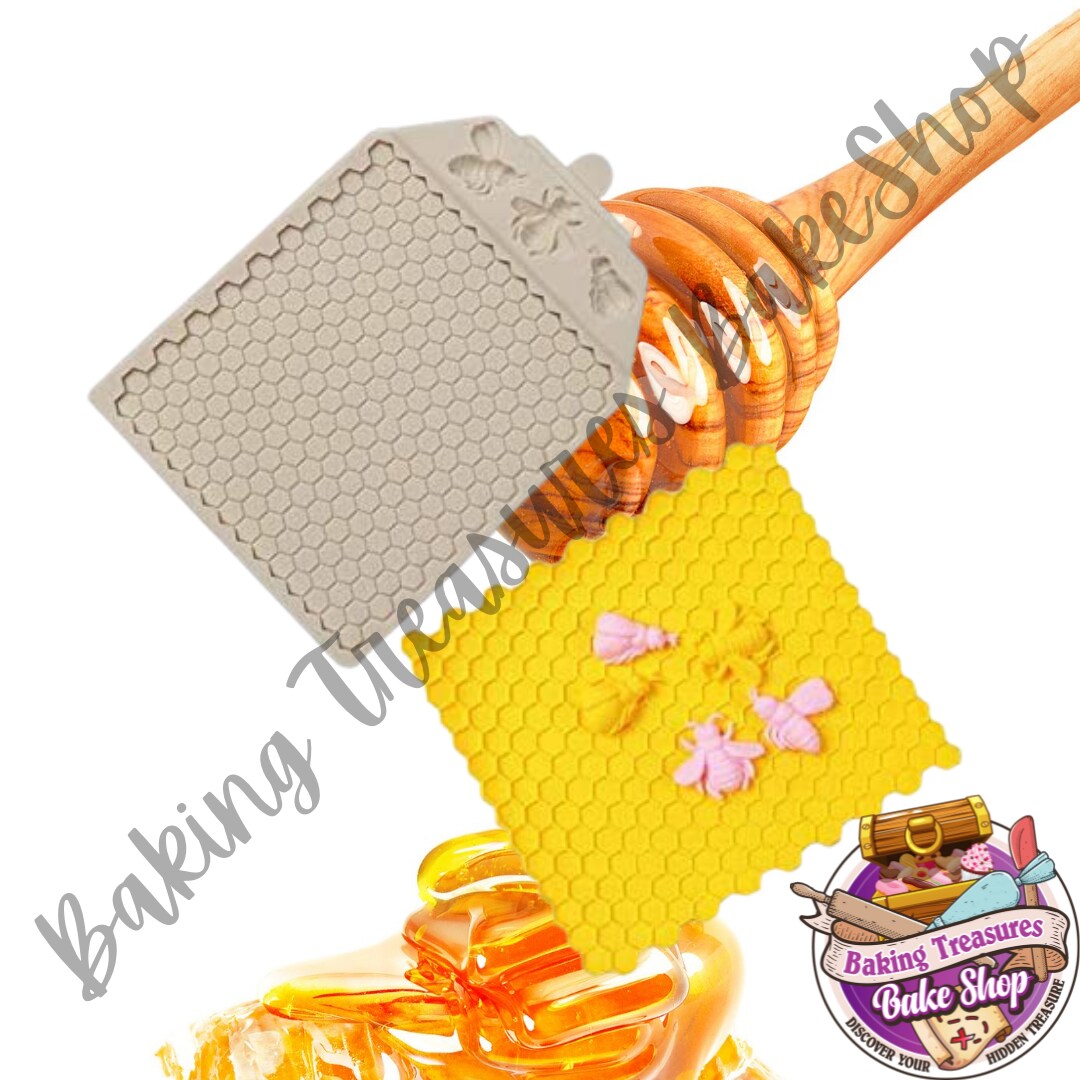 Honeycomb Bees Silicone Mold