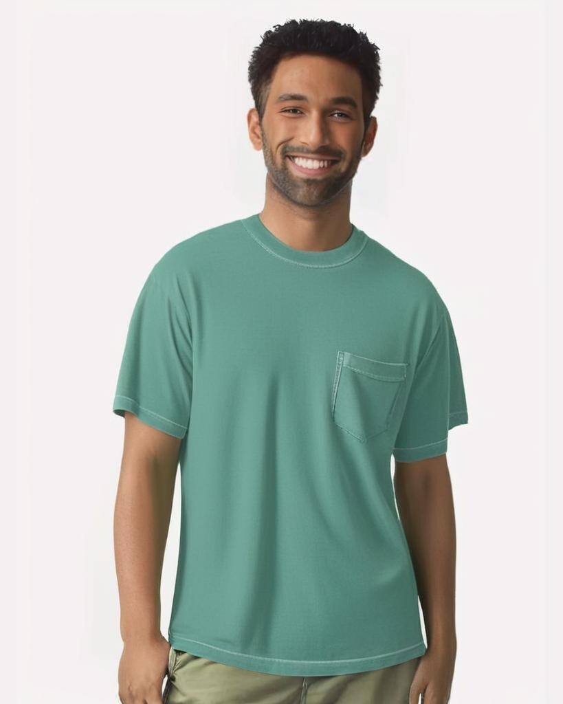 Comfort Colors&#xAE; Garment-Dyed Heavyweight Pocket Short Sleeve T-Shirt