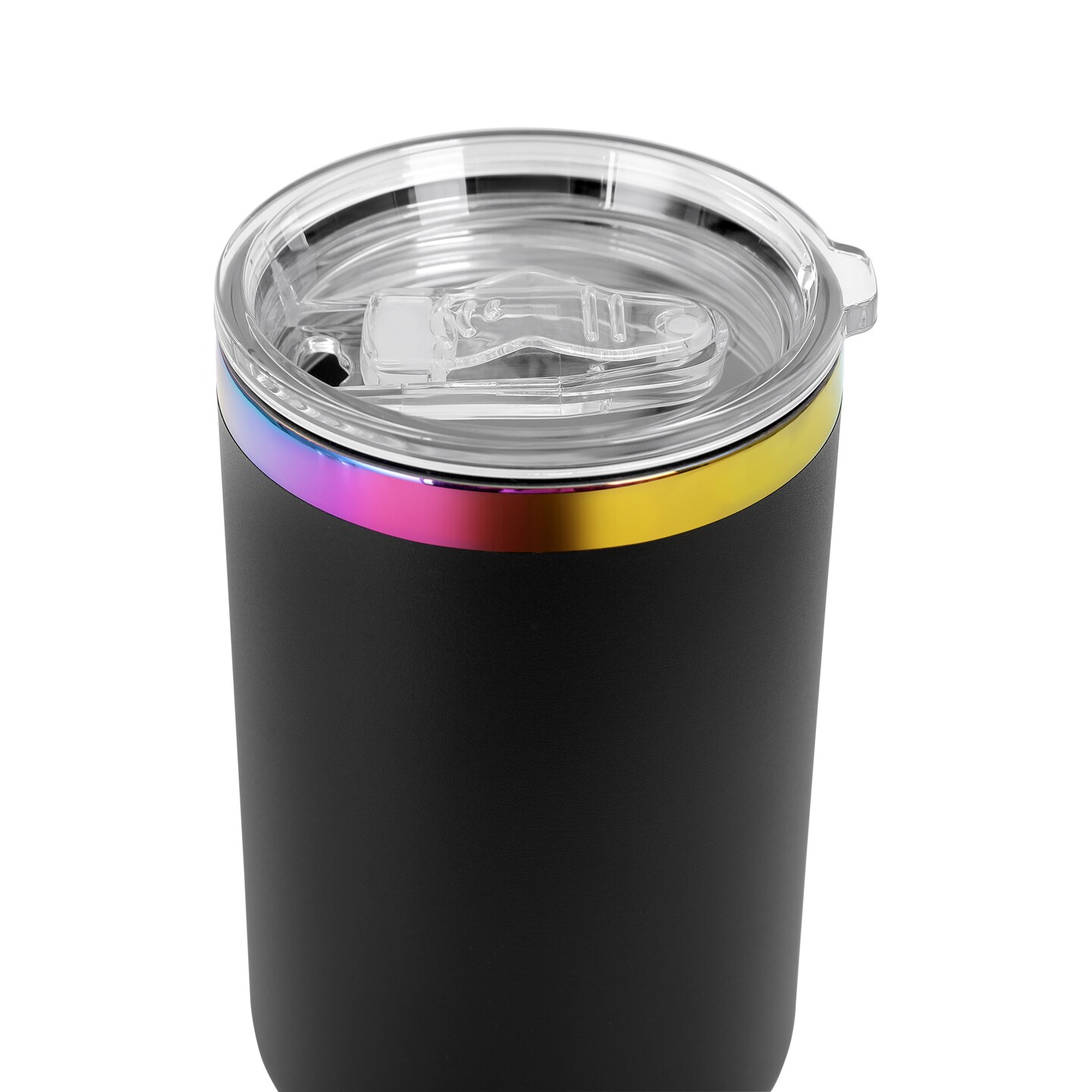 Makerflo 40 oz Rainbow Plated Powder Coated Tumbler with Twist On Clear Slide Lid and Handle Sold Separately, Ideal for Craft and Personalization (Laser Engraving, UV DTF, Epoxy, and Vinyl)