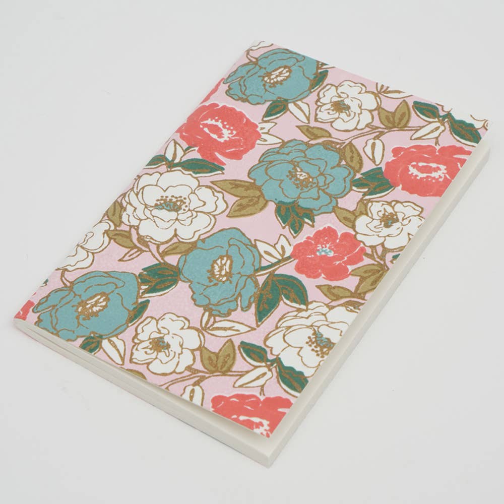 Floral Handmade Paper Notebooks Pack of 6 – 4x6 Inch Eco-Friendly Small Journals for Notes, Sketching & Daily Writing