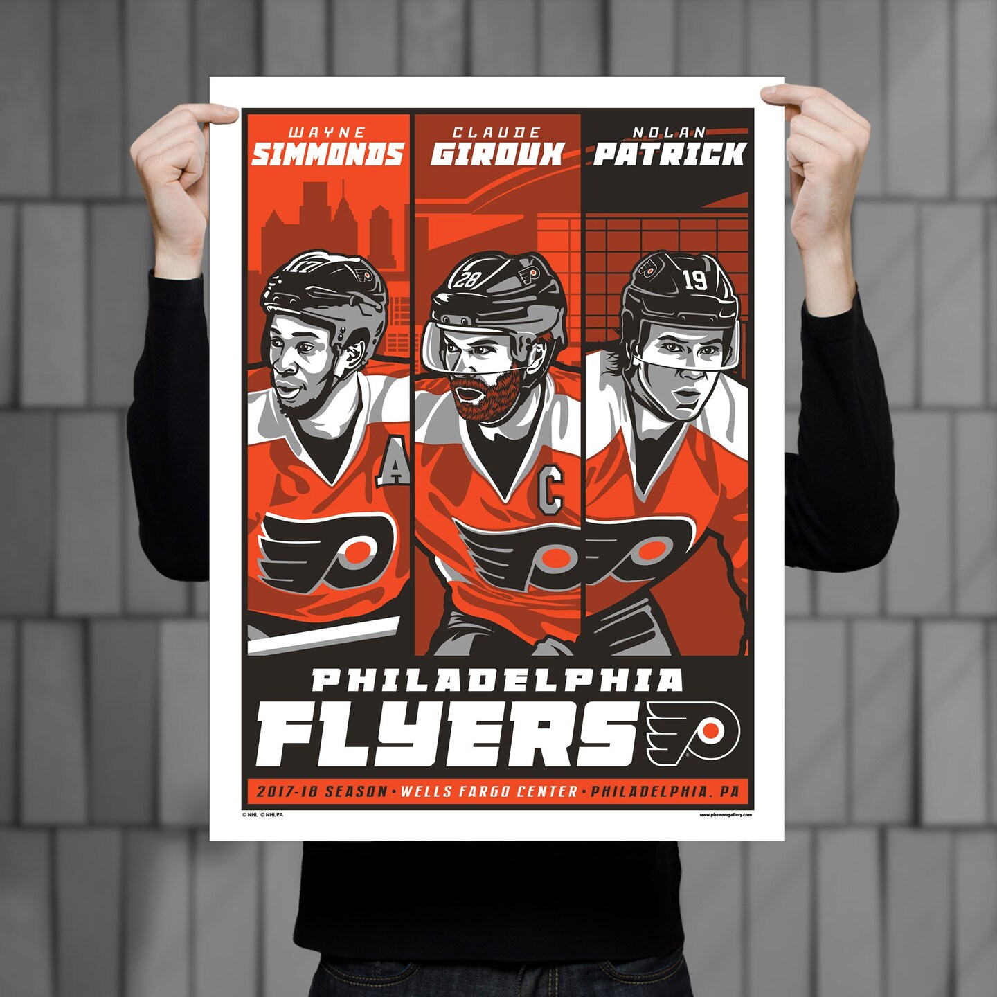 Phenom Gallery Philadelphia Flyers 17-18 Season Limited Edition Deluxe Framed Serigraph Print