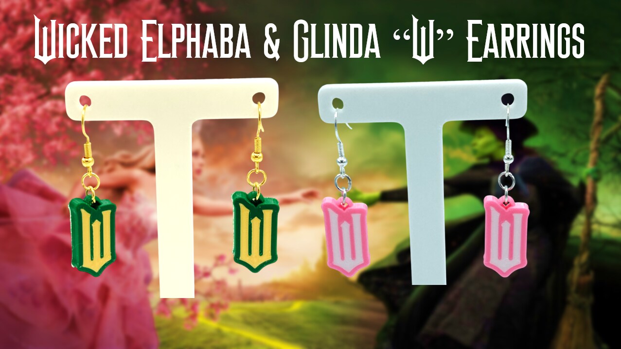 NWT 8 Other Reasons Wicked 3-Piece Hair Clip Earrings Bundle Elphaba Glinda Wicked - Glinda Earrings 3-piece Set | Elbenwald main image 2
