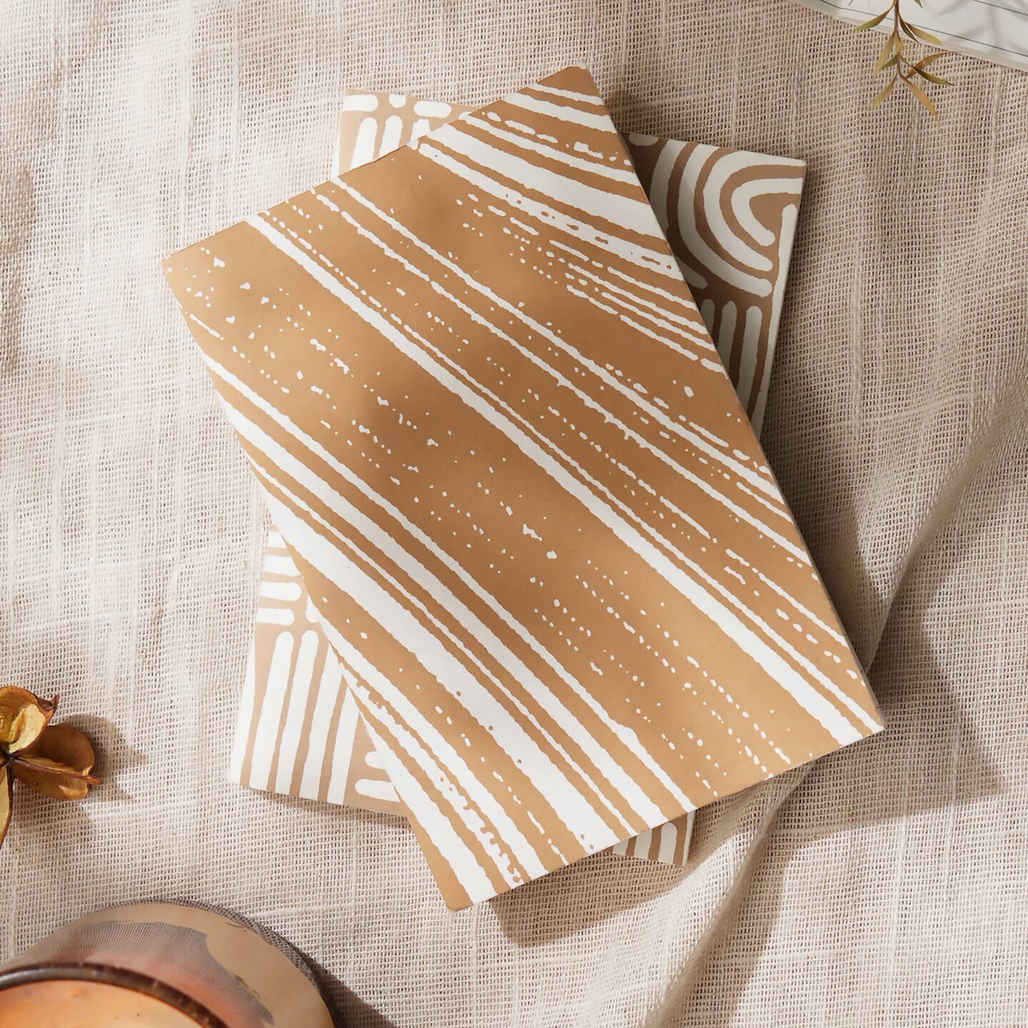 Soft Cover Brown Notebook - Pack of 5, 6 X 4 Inch