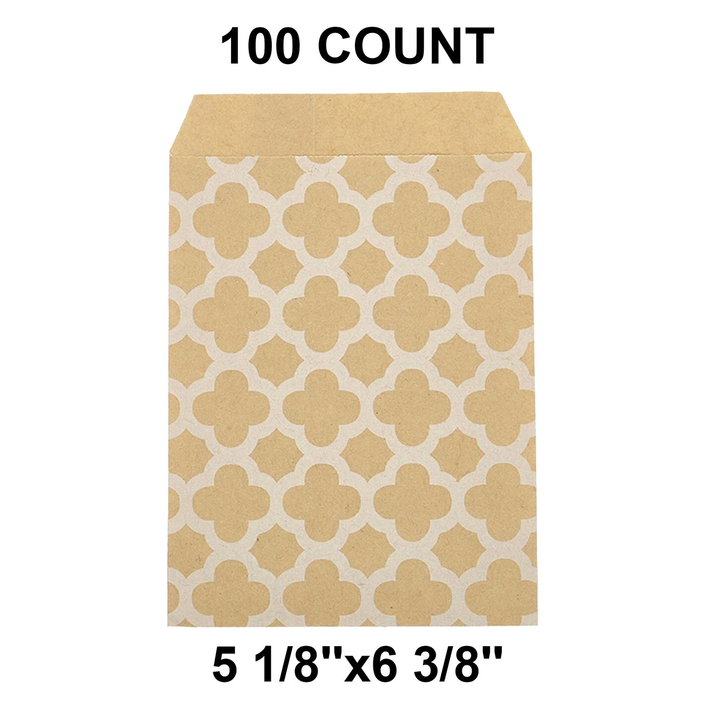 Multi-Purpose White Paper Merchandise Bags 5 1/8&#x22; x 6 3/8&#x22;