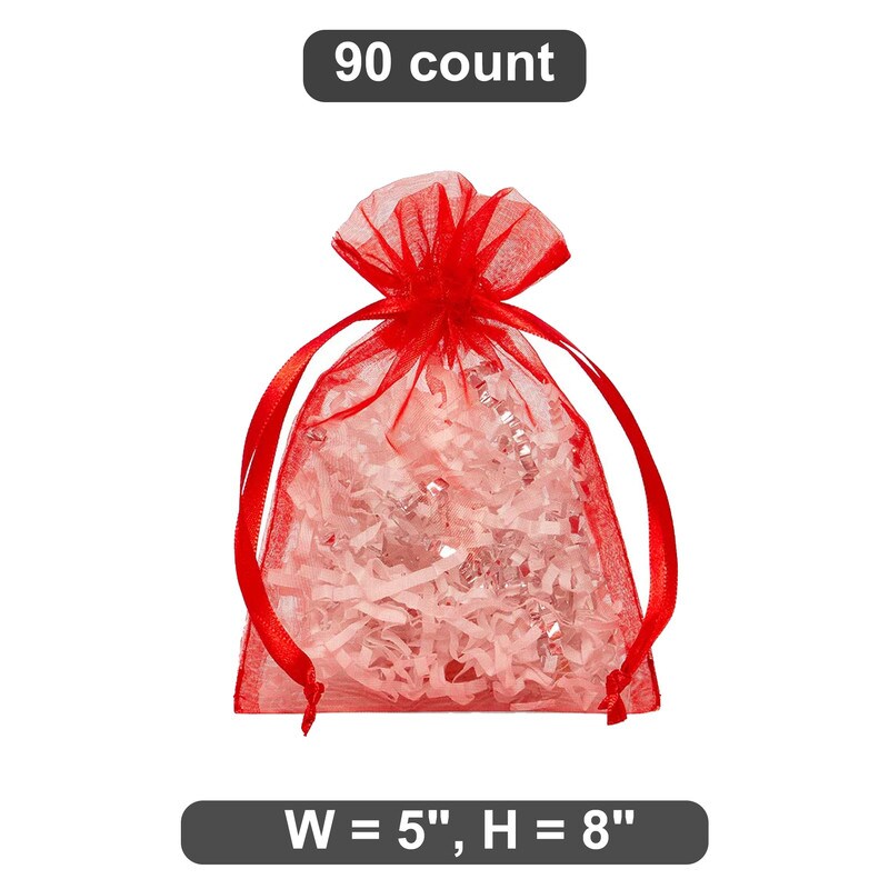 5&#x22; x 8&#x22; Organza Bag Elegant Wrap for Party Favors