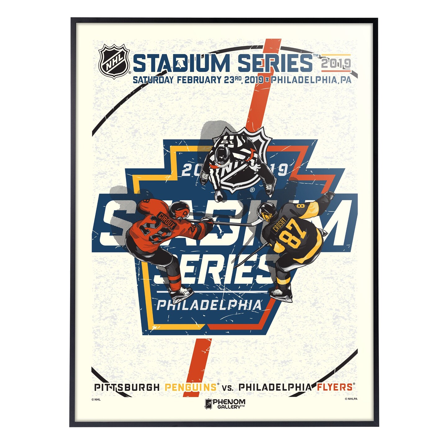 Phenom Gallery NHL Stadium Series 2019 - Penguins vs Flyers Limited Edition Deluxe Framed Serigraph