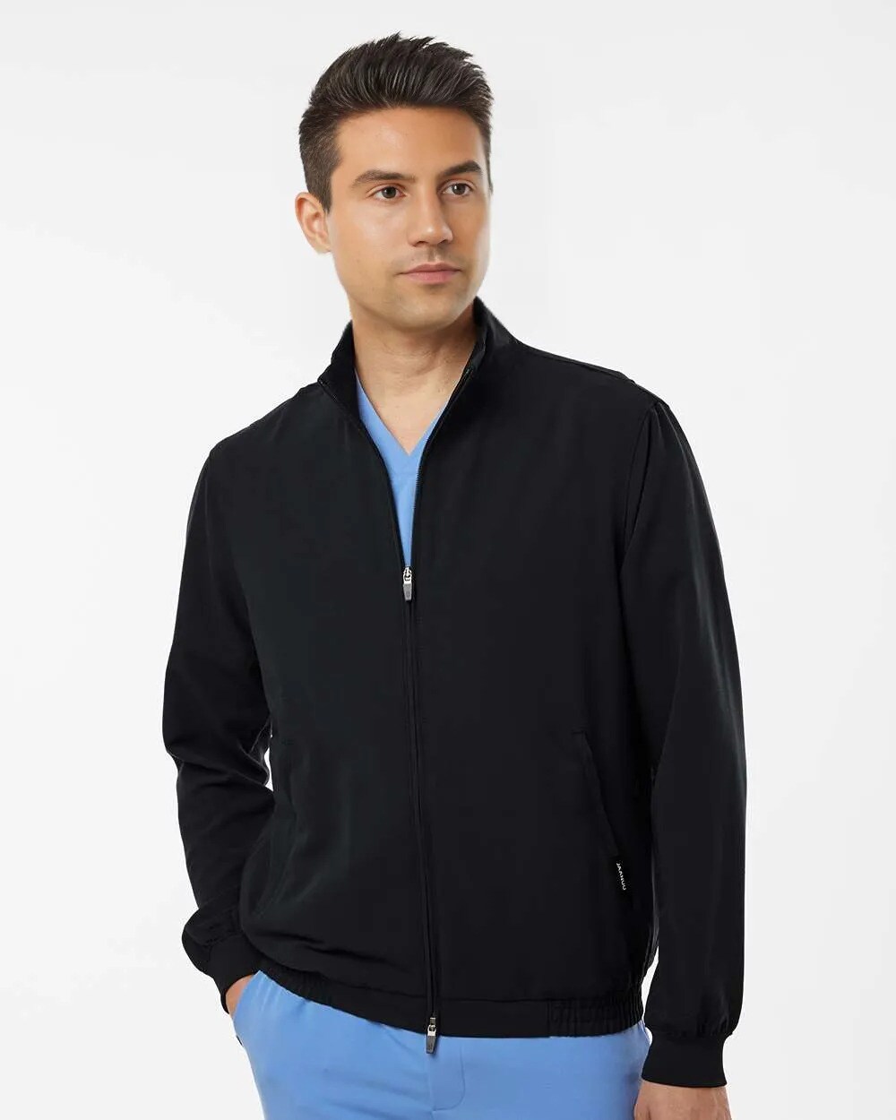 Jaanuu&#xAE; Wolfe Everyday Full-Zip 6 Pocket Scrub Jacket