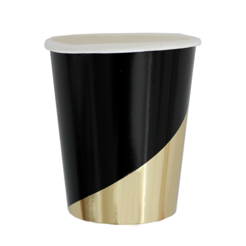 NOIR BLACK &#x26; GOLD COLORBLOCK CUP