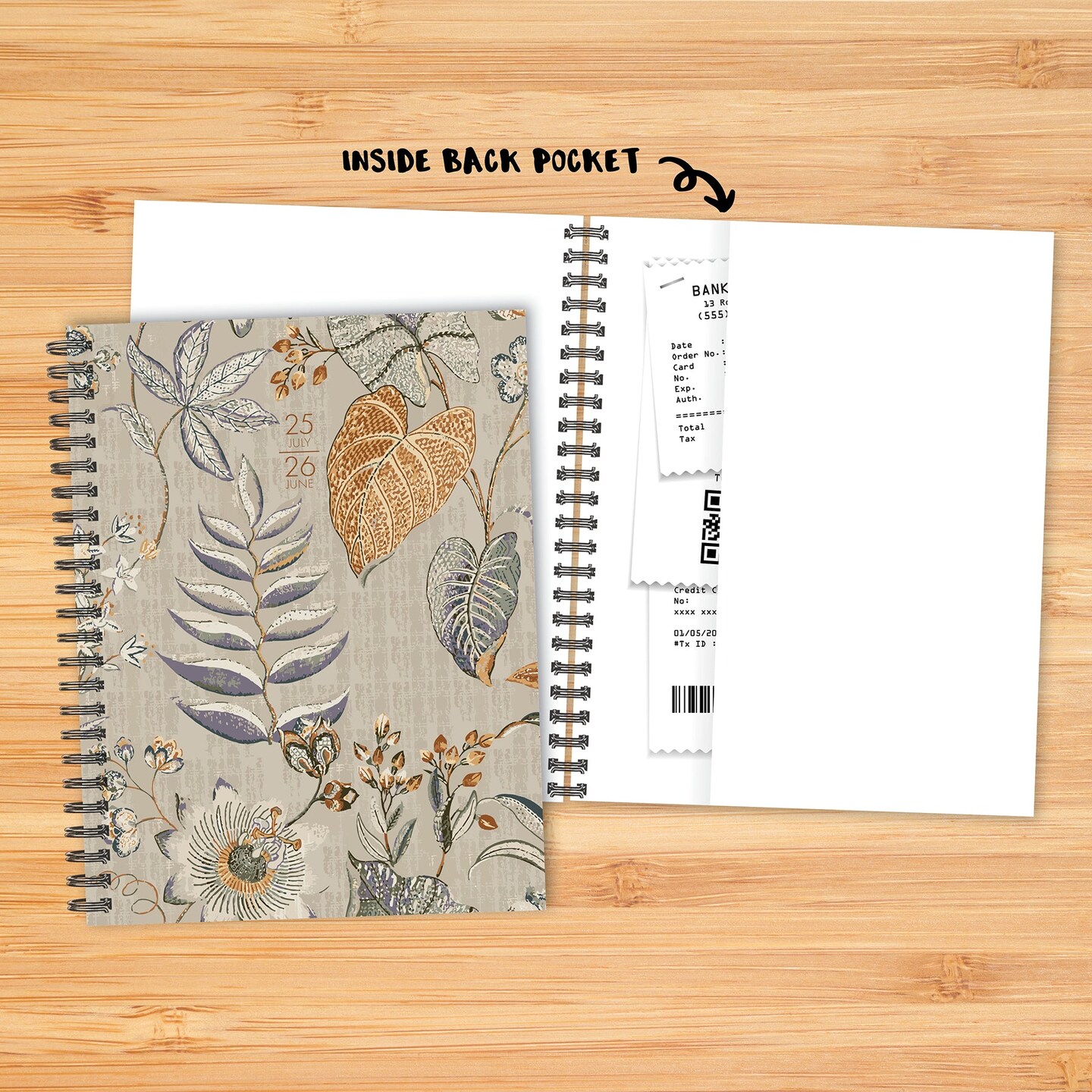 Organic TapestryAcademic July 2025 - June 2026 6.5&#x22; x 8.5&#x22; Weekly Softcover Planner