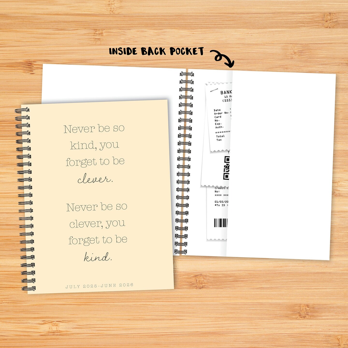 Never Be So Kind Academic July 2025 - June 2026 8.5&#x22; x 11&#x22; Weekly Softcover Planner