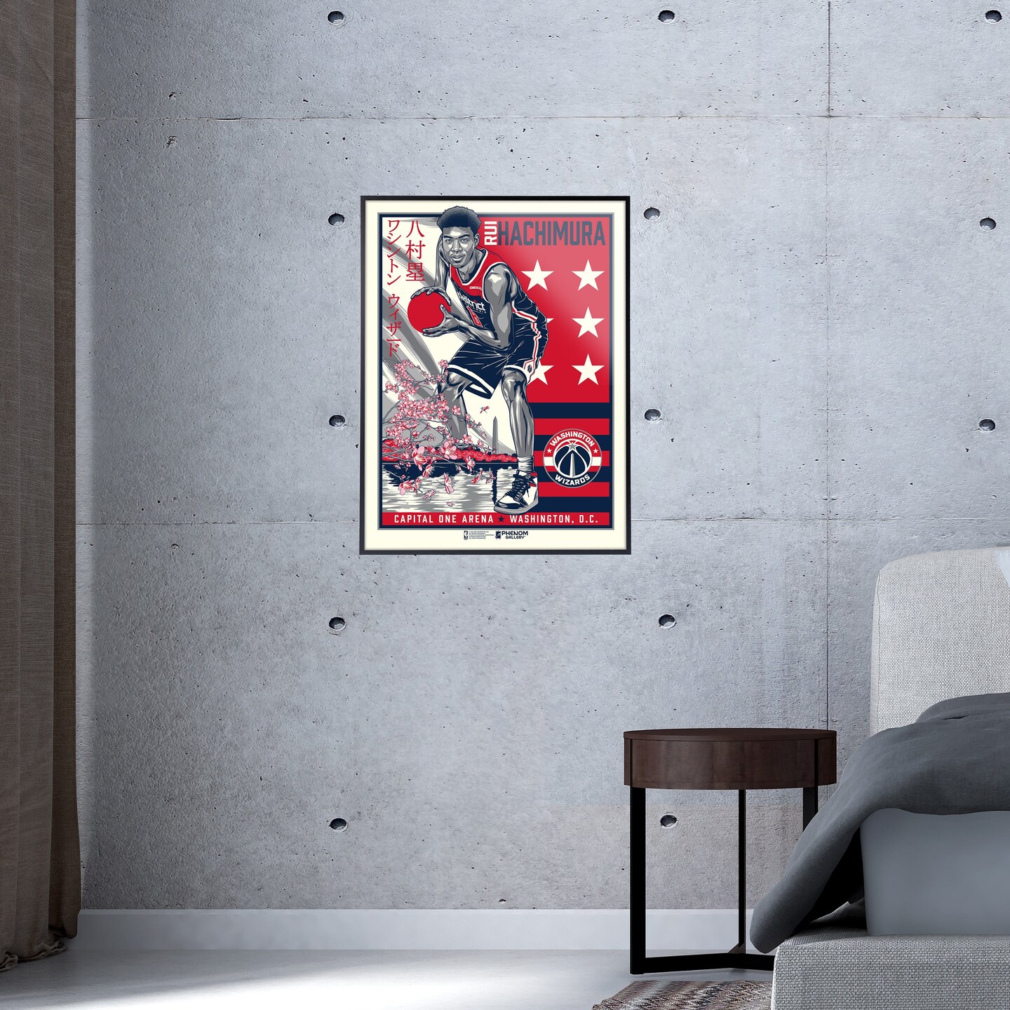 Phenom Gallery Washington Wizards Rui Hachimura Limited Edition Deluxe Framed Serigraph Print