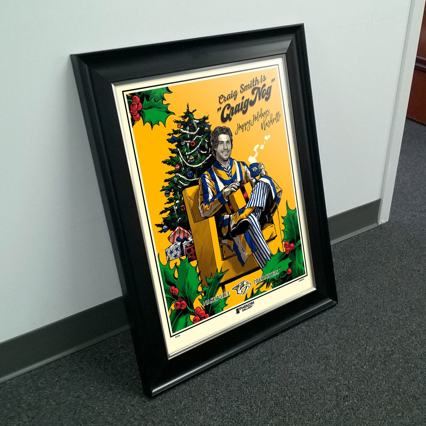 Phenom Gallery Nashville Predators Craig Smith &#x22;Craig Nog&#x22; Serigraph (Printer Proof)