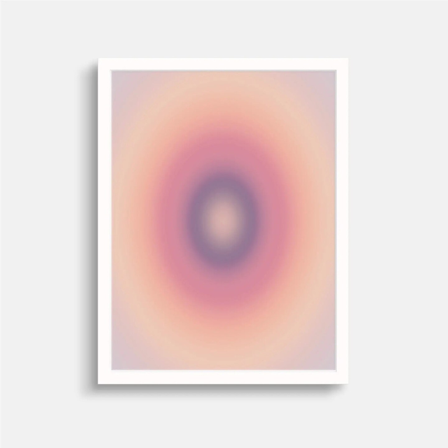 Pink Sunset Gradient Ombre Art Print