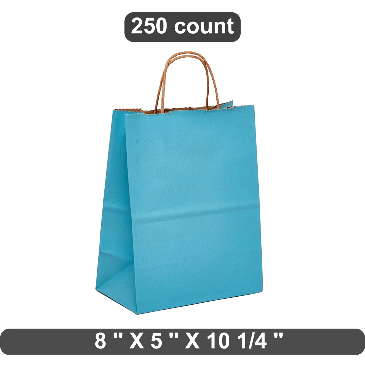 Multi-Use Kraft Shopping Bag 8&#x22; x 5&#x22; x 10.25&#x22;