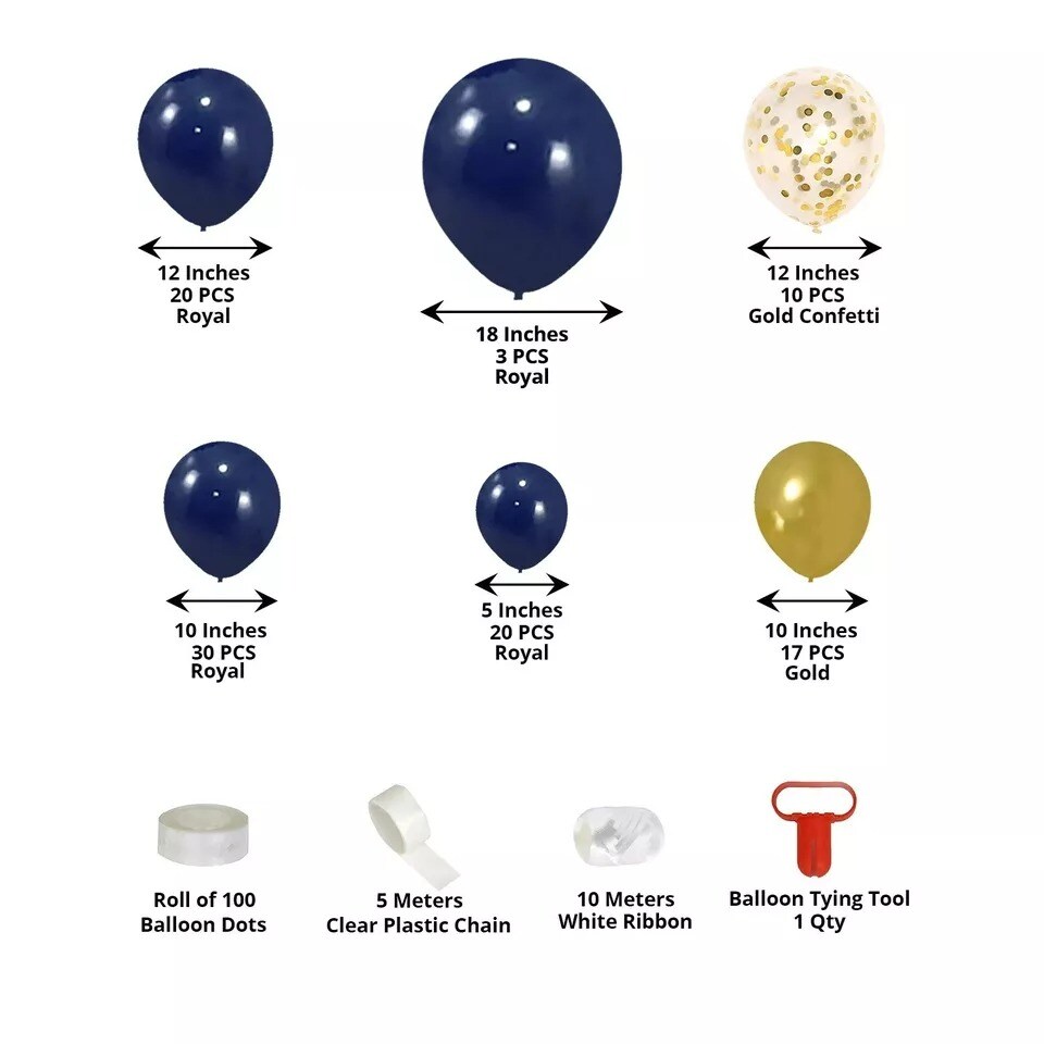 100 Assorted Latex BALLOONS Garland Arch Decorations Kit Set Party Decorations