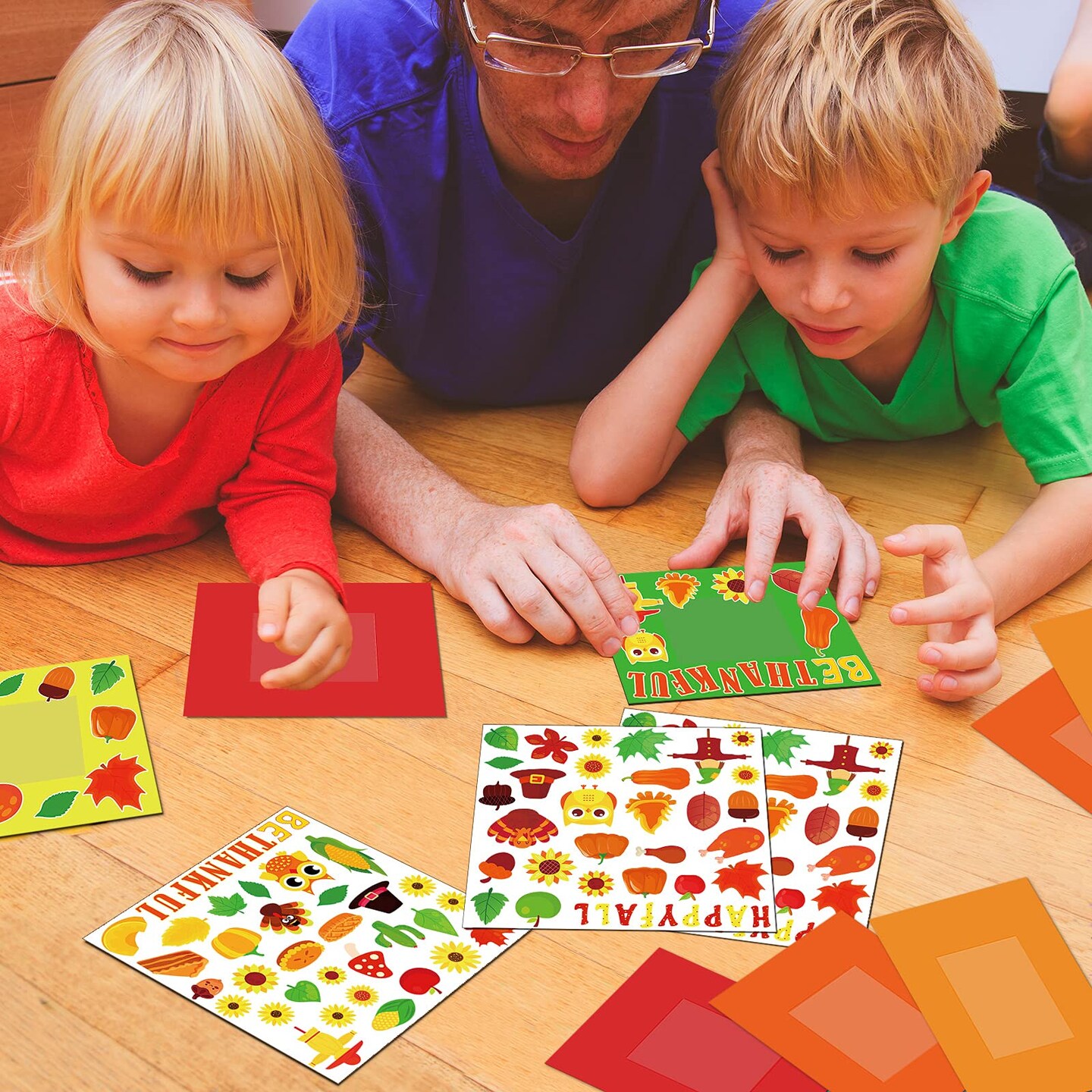 chiazllta 30 Packs Fall Picture Frame Craft Kits for Kids, DIY Thanksgiving Pumpkin Maple Leaf Turkey Craft Autumn Holiday Art Favor Home Class Kindergarten Game Activities