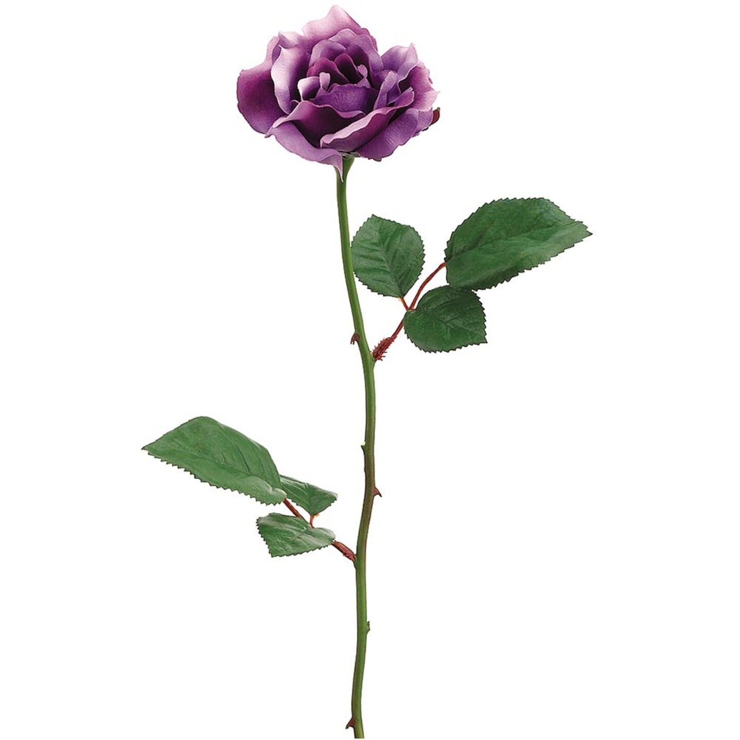 Allstate Long Stem Artificial Blooming Rose Spray - 23&#x22; - Purple
