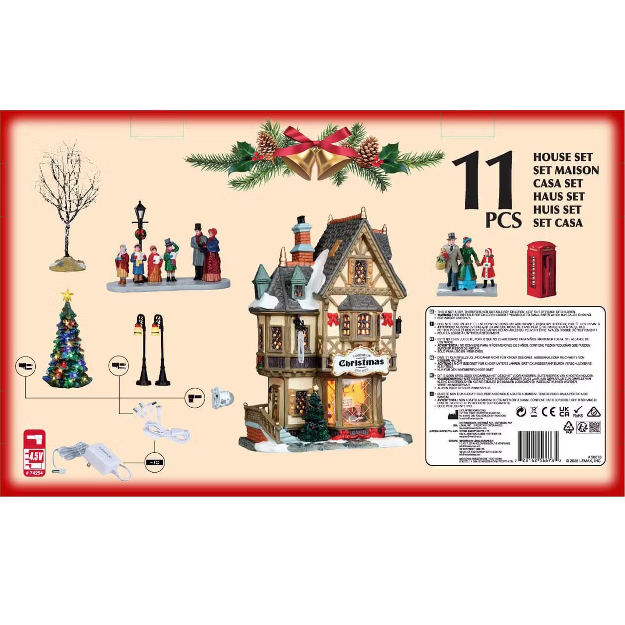 Lemax Caddington Village: Tannenbaum Christmas Shoppe Set