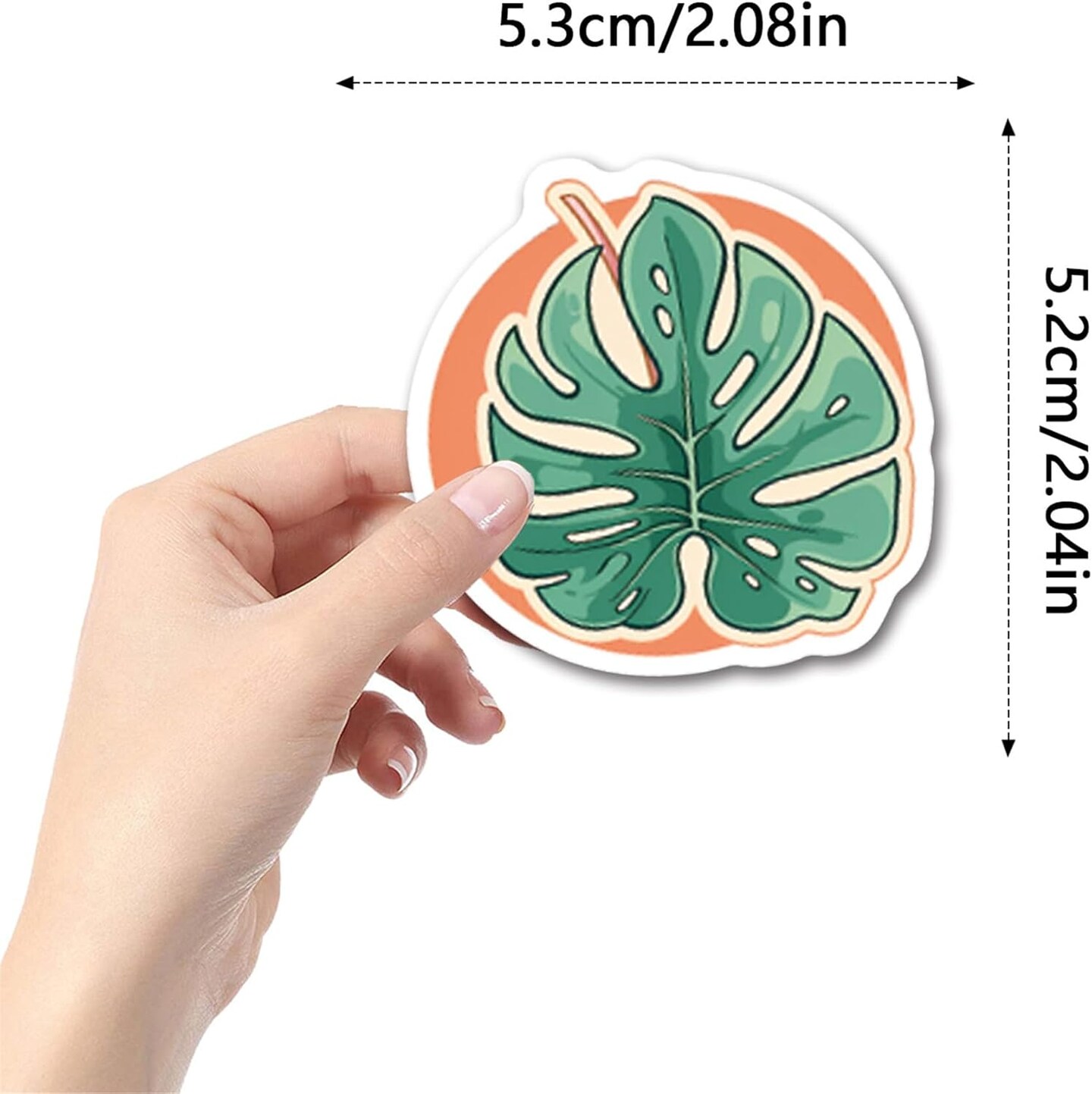 Tropical Scenery Stickers,50PCs, Tropical Fruits Laptop Decals Gift (Tropics)