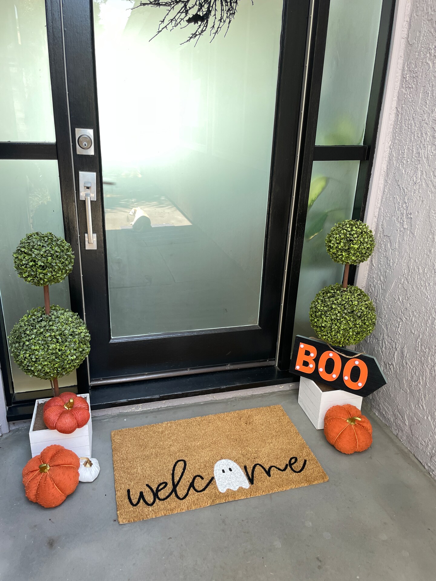 Halloween doormat ghost welcome mat buy outdoor decoration boo doormat funny mat-jkh