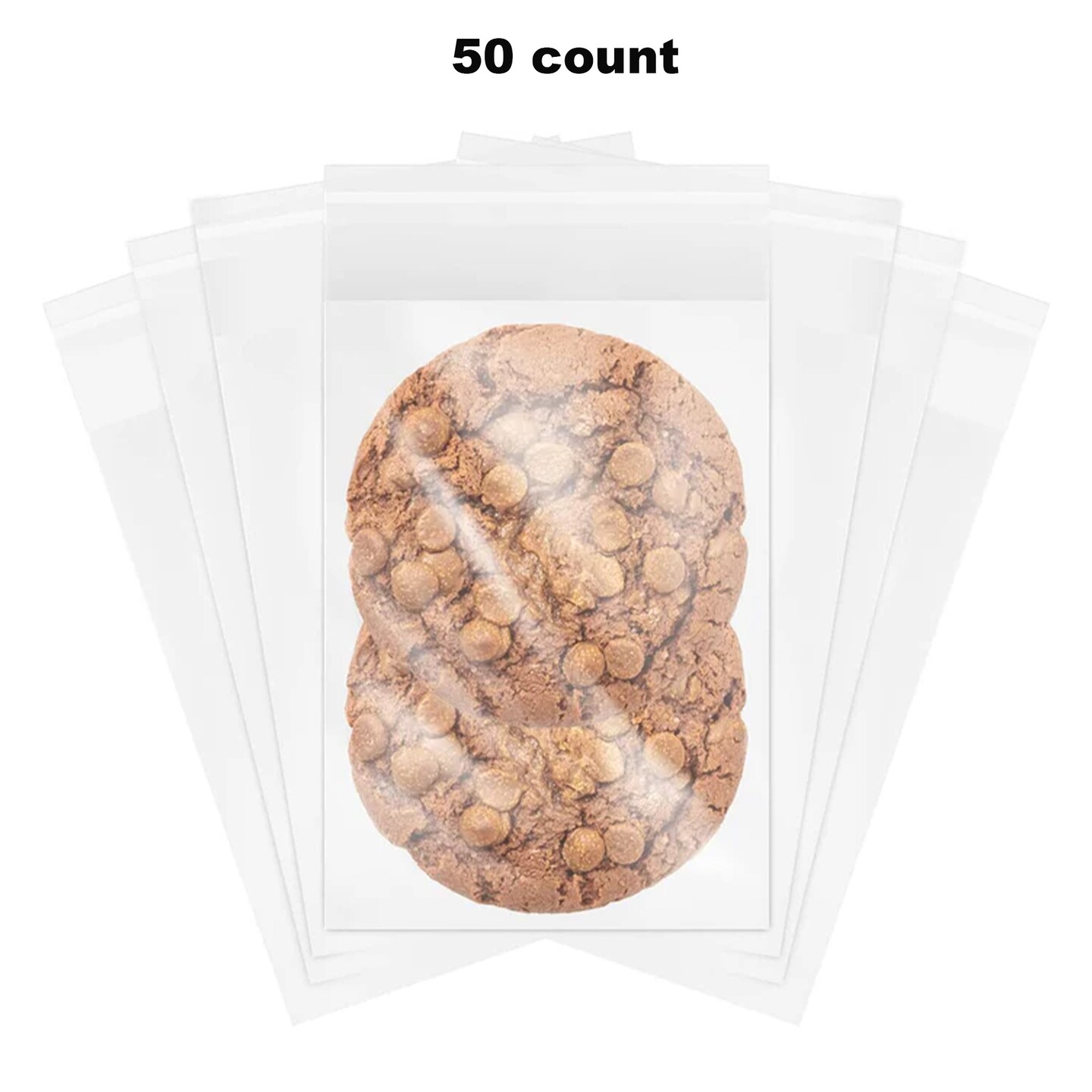 5&#x27;&#x27;x 7&#x27;&#x27; Clear Resealable Cellophane Treat Bags. Select quantity 25 - 200 count