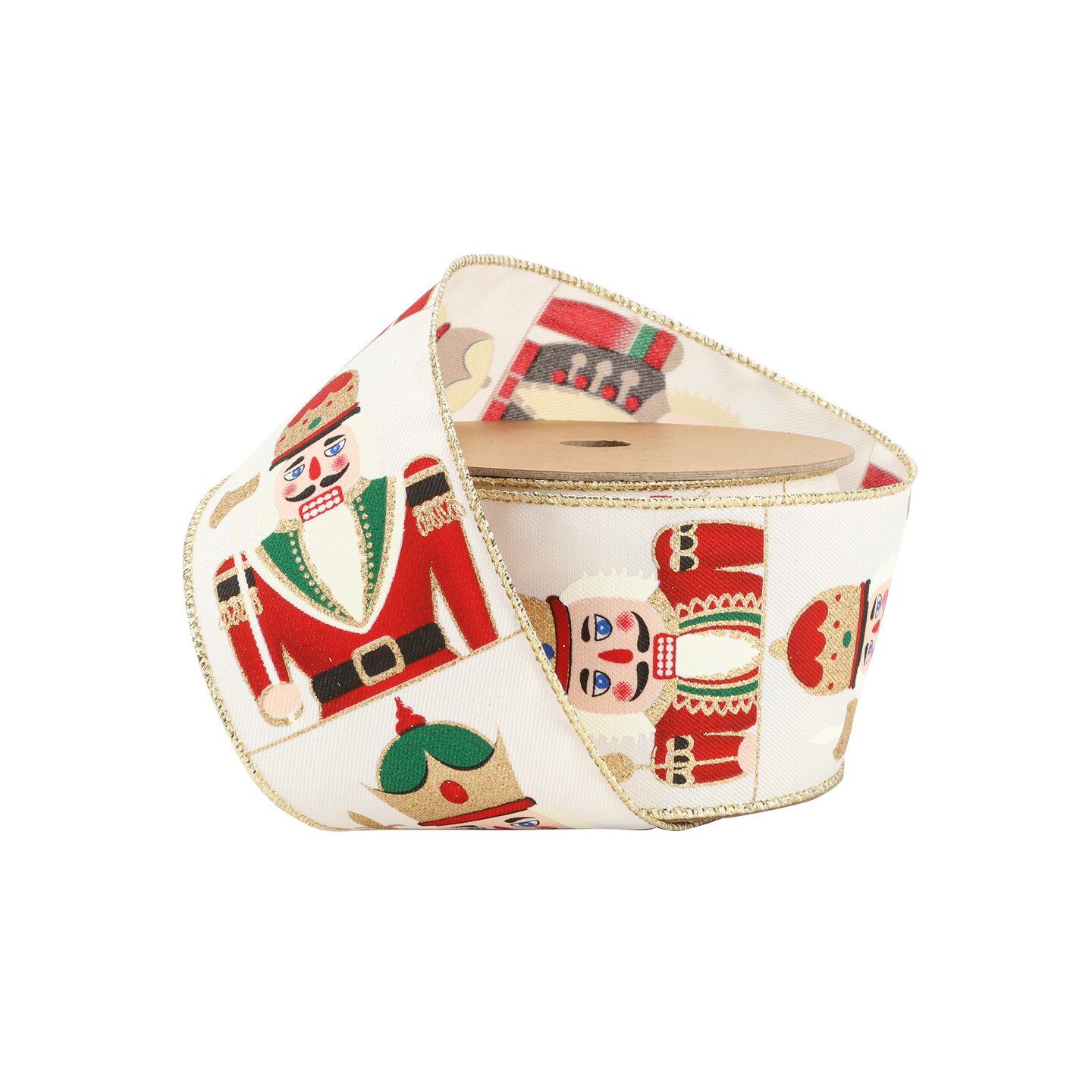 LaRibbons 2 1/2&#x22; Wired Ribbon | &#x22;Nutcracker&#x22; | 10 Yard Roll
