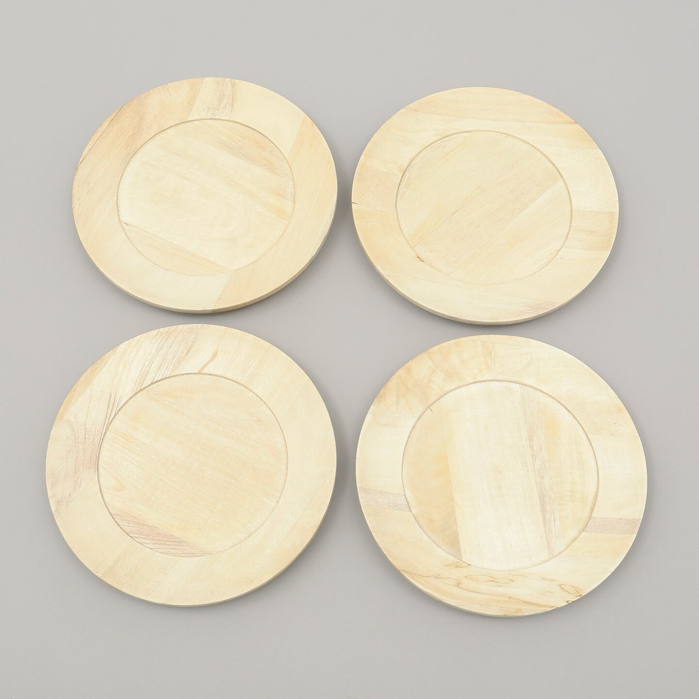 Handcrafted Natural Wood Charger Plate – Eco-Friendly Rustic 13-Inch Dinnerware Accent