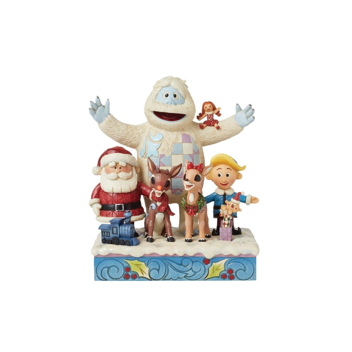 8.66&#x22; Rudolph the Red-Nosed Reindeer and Friends Figurine &#x2013; Nostalgic Christmas Decor