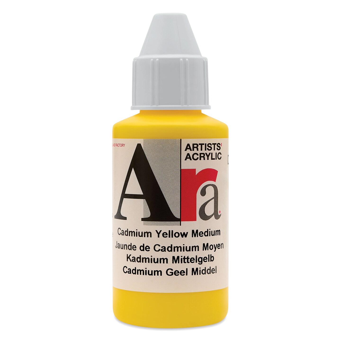 Ara Artists’ Acrylic Paint - Cadmium Yellow Medium, 100 ml, Count: 1 ...