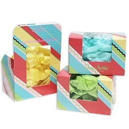 Easter Candy Box 1/4 LB Stripes Window Box 5 Count