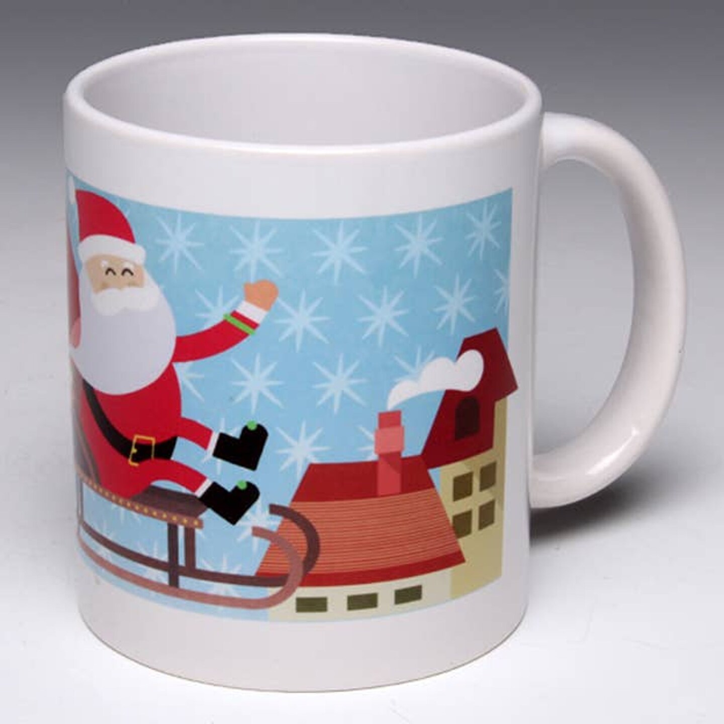 Edge Collections - White - Personalized Whimsical Christmas Mug - 1 Piece