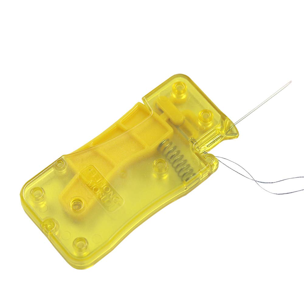 Automatic Needle Threader, with 2 Pcs Plastic Needle Threader Easy Needle Threader Tool Sewing Accessories