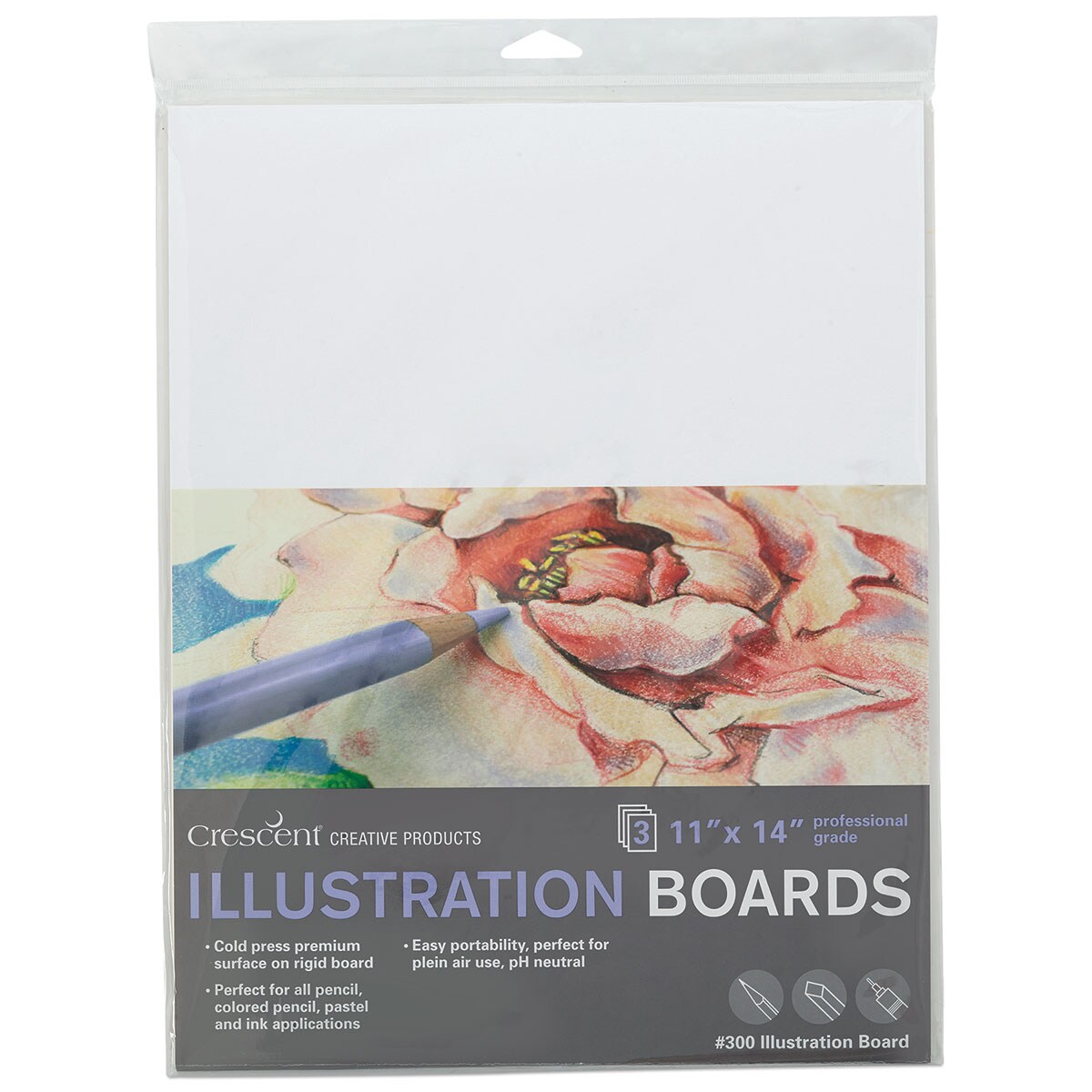 Crescent Illustration Board - 11&#x22; x 14&#x22;, Pkg of 3