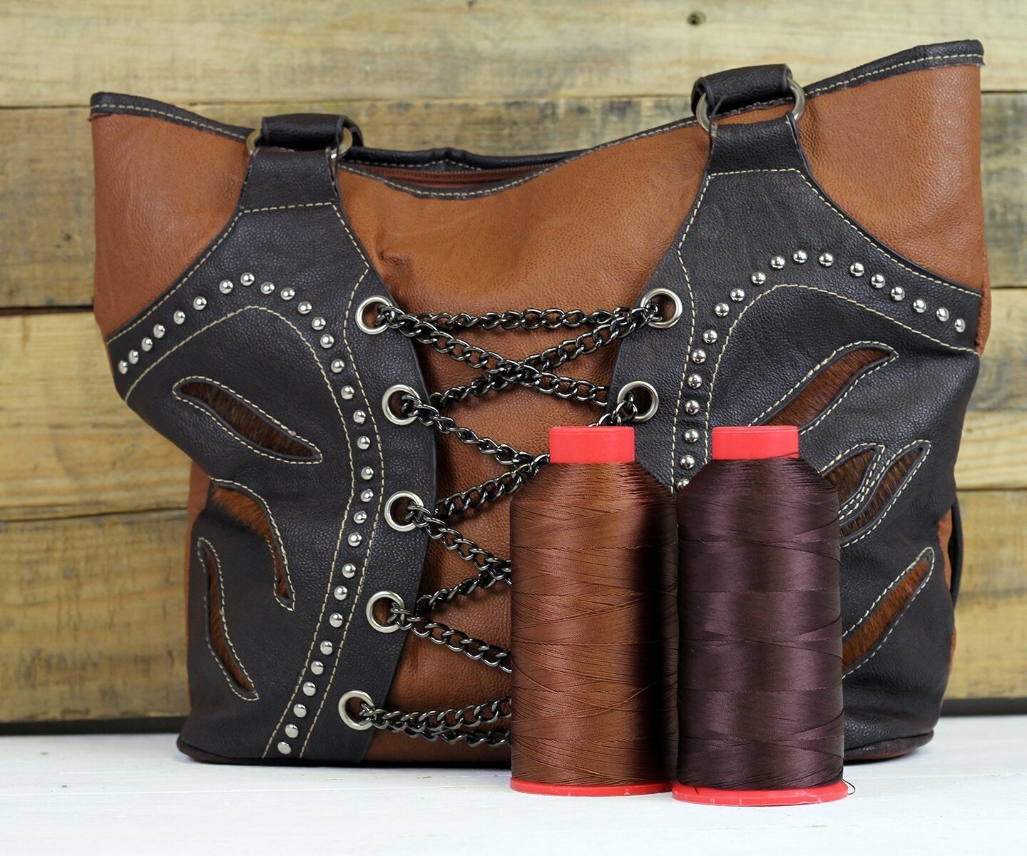 Threadart Heavy Duty Bonded Nylon Thread - 1650 yards (1500m) - Coated No Unravel - #69 T70 Size 210D/3 - For Upholstery, Leather, Vinyl, Weaving Hair, Denim, & More - 26 Colors Available