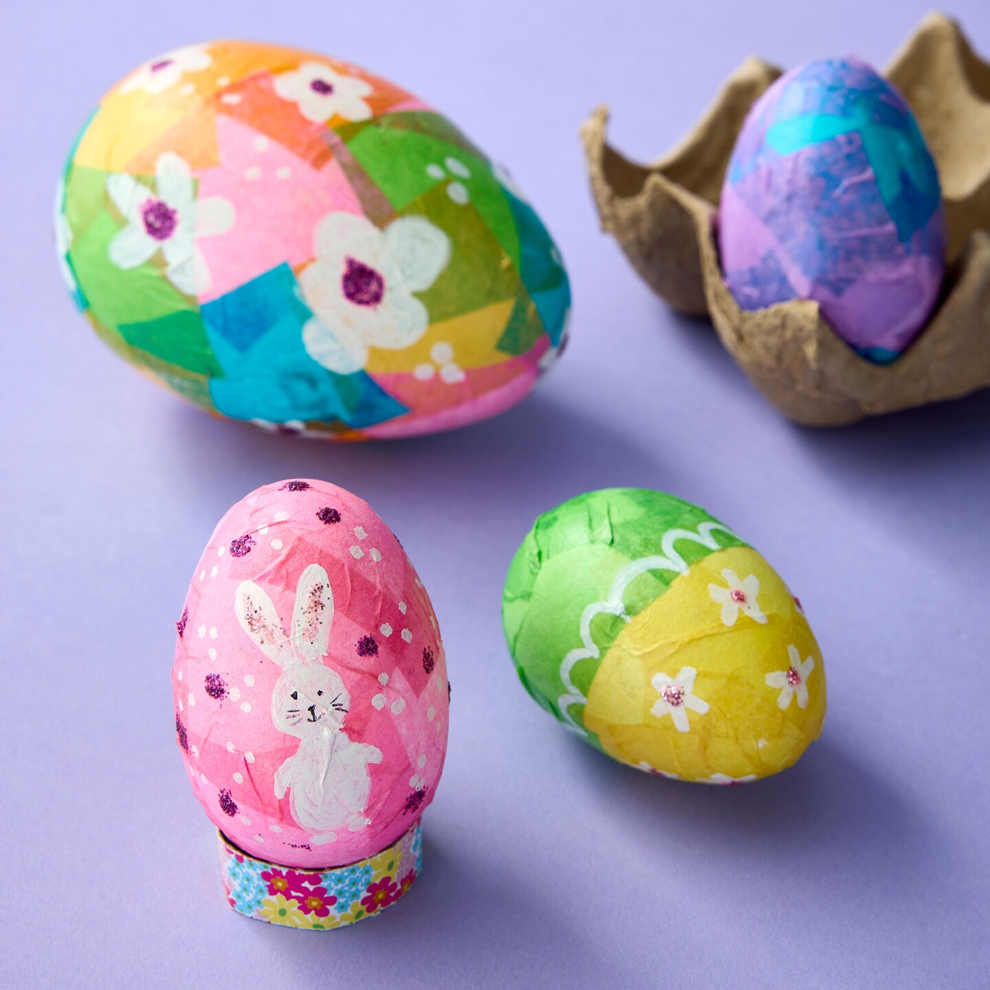 Kids Club: Kids Tissue Painted Eggs at Michaels