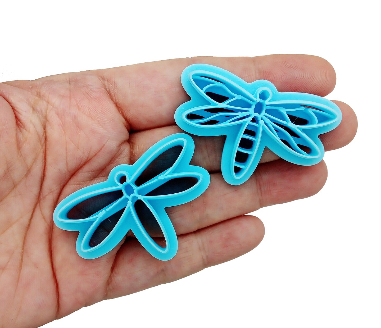 2 Dragonfly Clay Cutters, Animal Shapes for Polymer Clay, Adorabilities