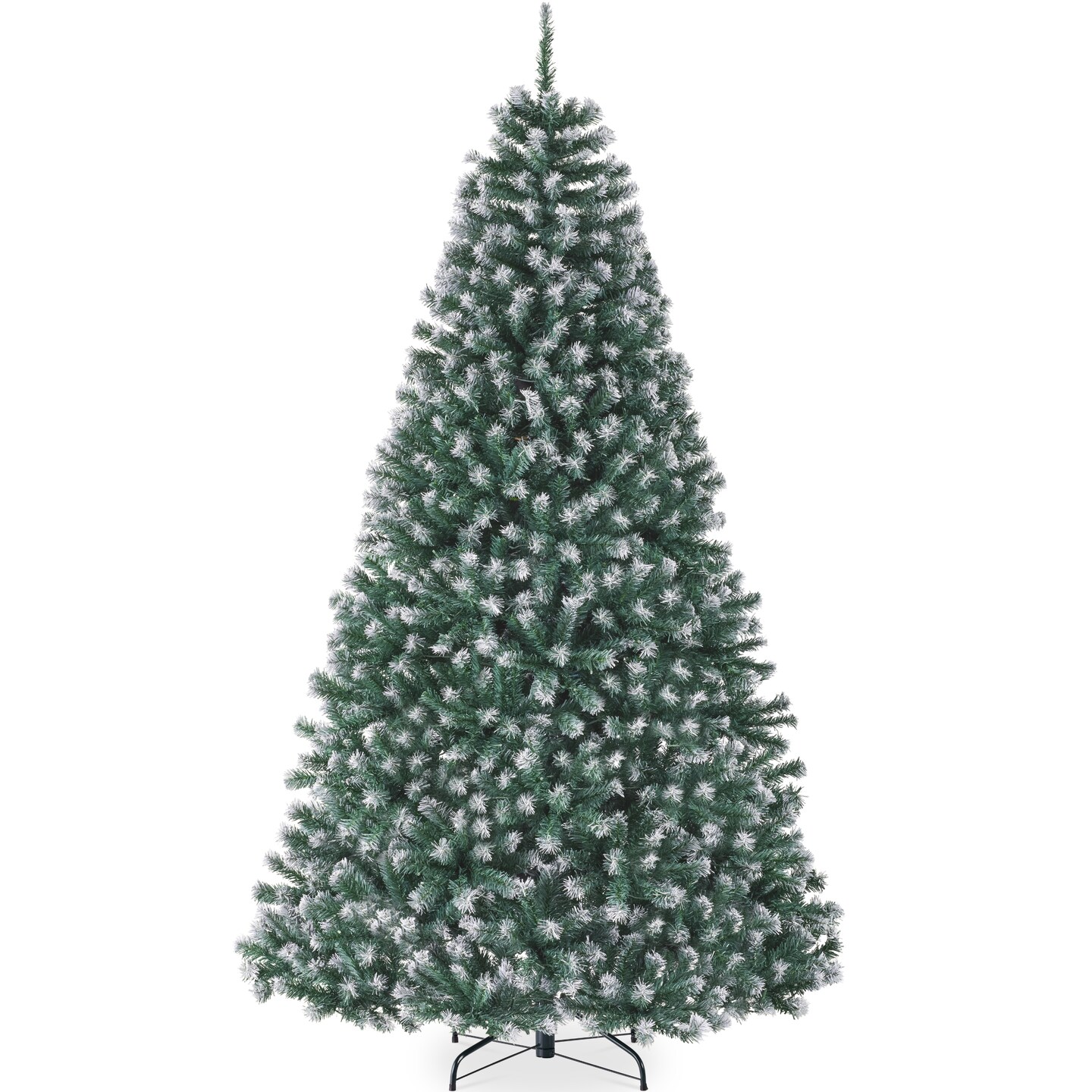 Best Choice Products Artificial Frosted Christmas Tree, Premium Unlit Spruce Design, Dense Branches &#x2013; Blue Spruce