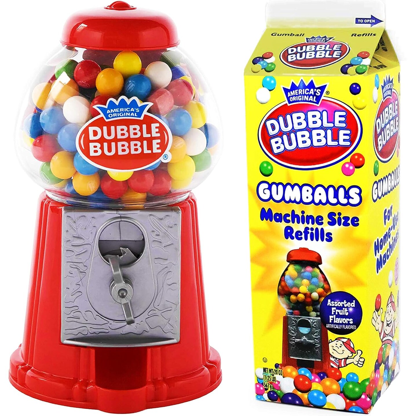 4E's Novelty Classic Red Gumball Machine - Kid's Toy Bank & Candy Dispenser, Gumball Machine Toy