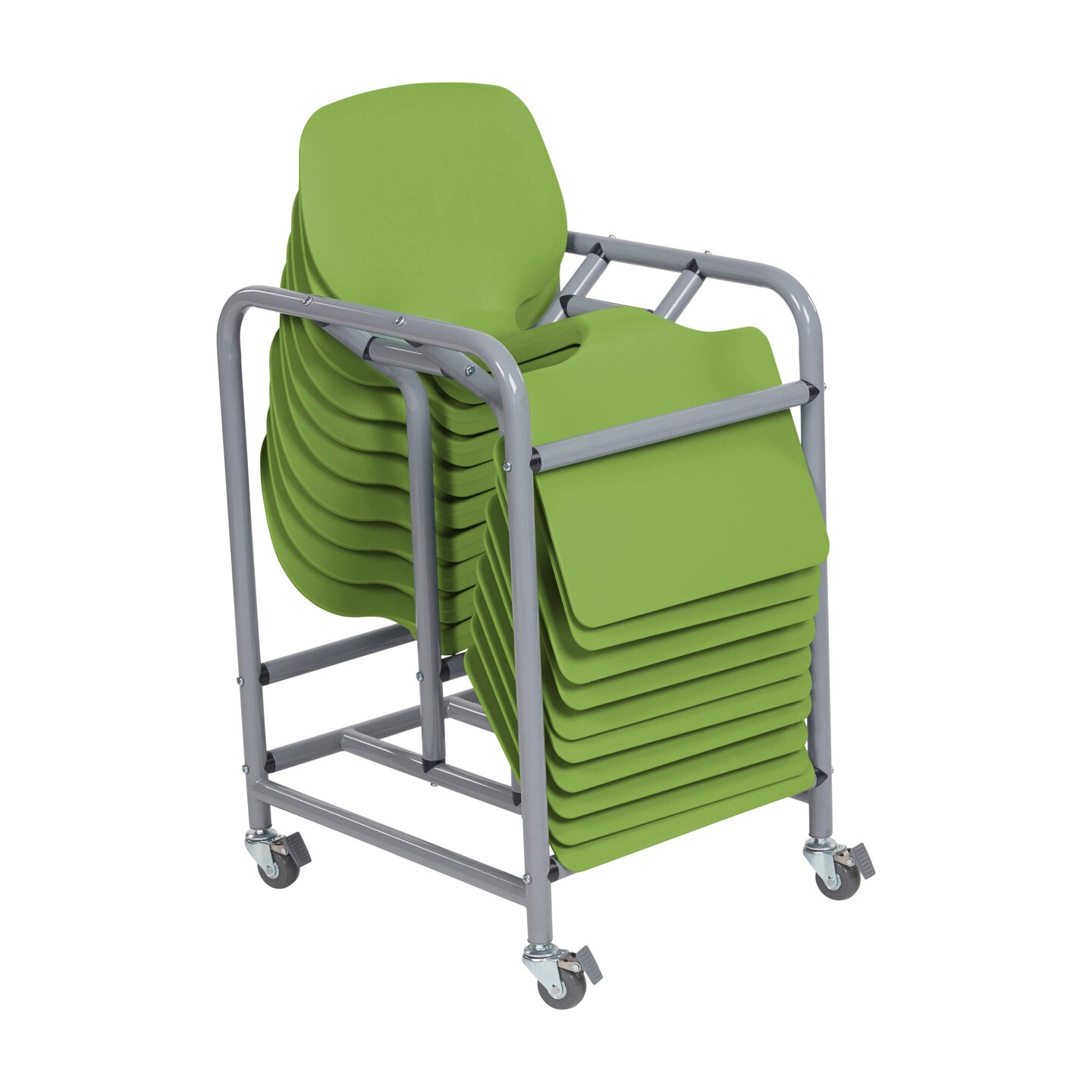 The Surf Portable Lap Desk with Mobile Storage Cart, Flexible Seating, 10-Pack