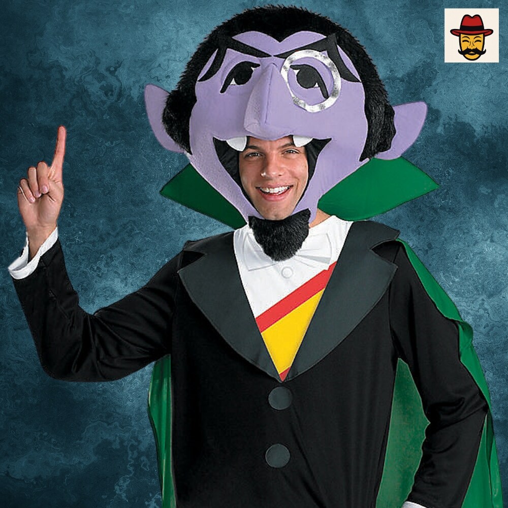 The Count Sesame Street Adult Costume for Halloween Parties