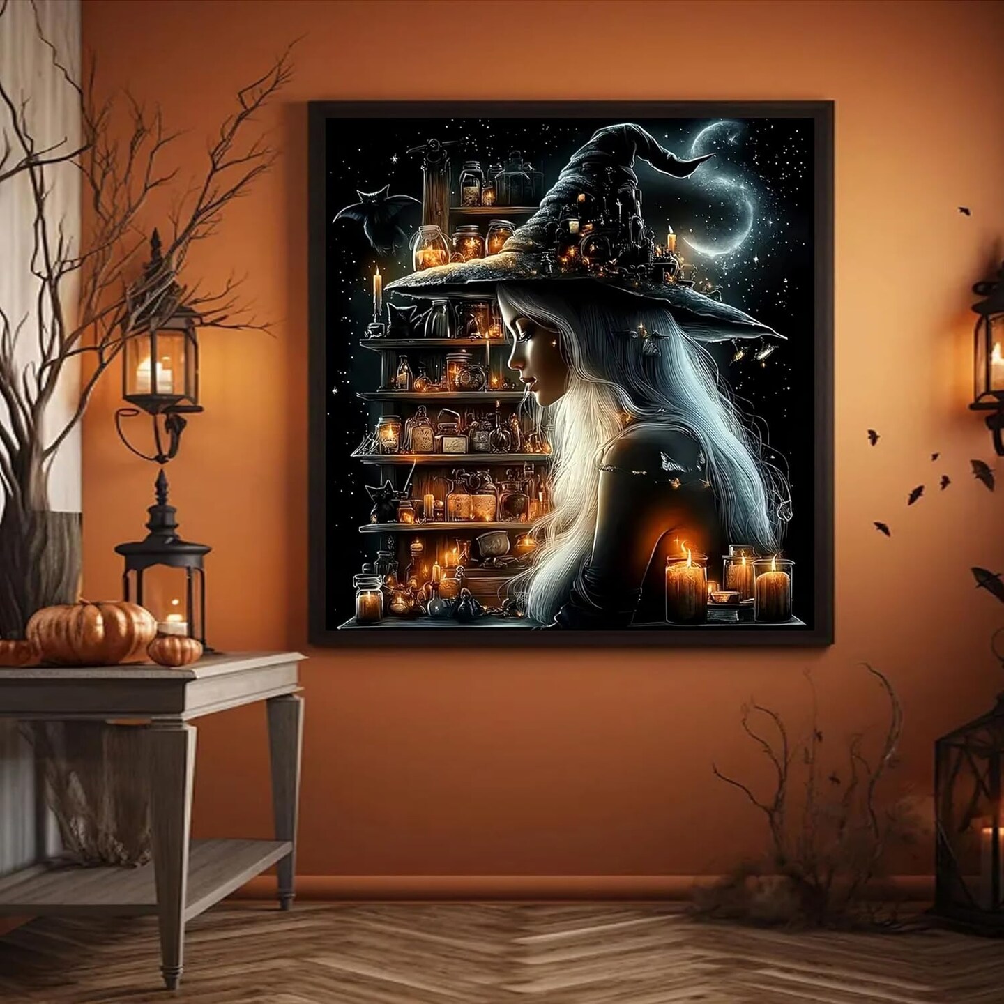 Halloween Witch Diamond Painting Kit for Adults