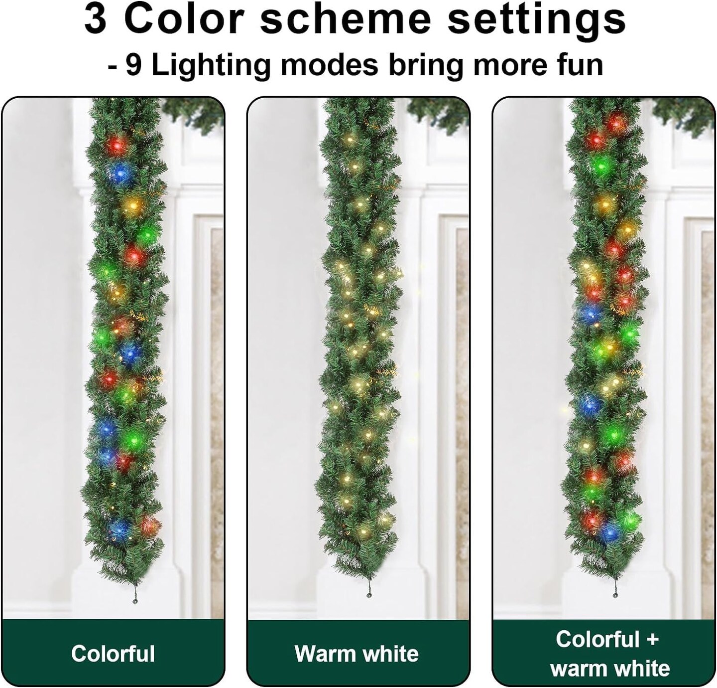 Christmas Garland with Lights