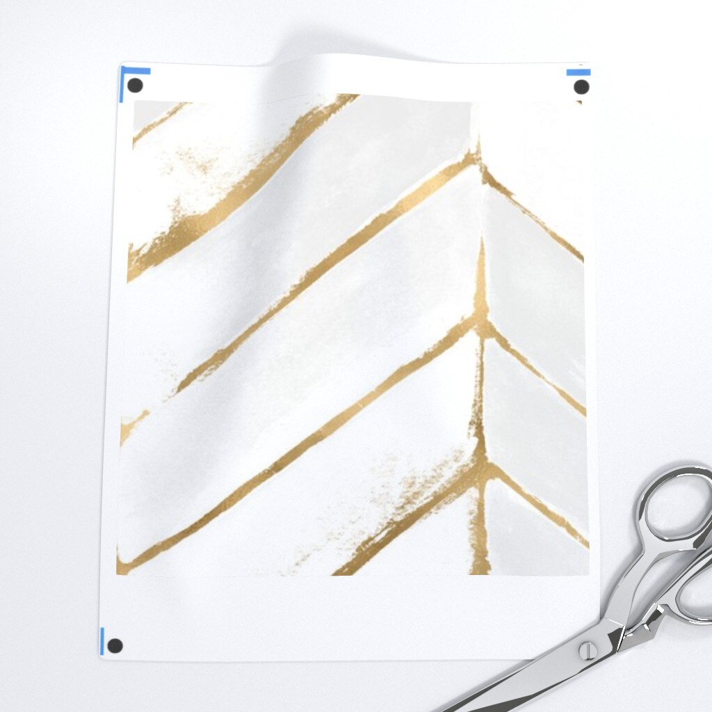 Glam Chevron Herringbone White Oversized Chic Rustic Distressed Look Marbling Custom Removable Wallpaper by Spoonflower Peel & Stick Wallpaper 2FT Wide